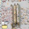 Cartoon Anime Chiikawa Press Pen Hachiware Usagi Cute Gel Pen Student 0.5Mm Roll Paper Pens Children Stationery School Supplies