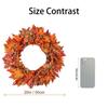 3D Thanksgiving Christmas Decoration Wreath Maple Leaf Berry Wreath Decoration
