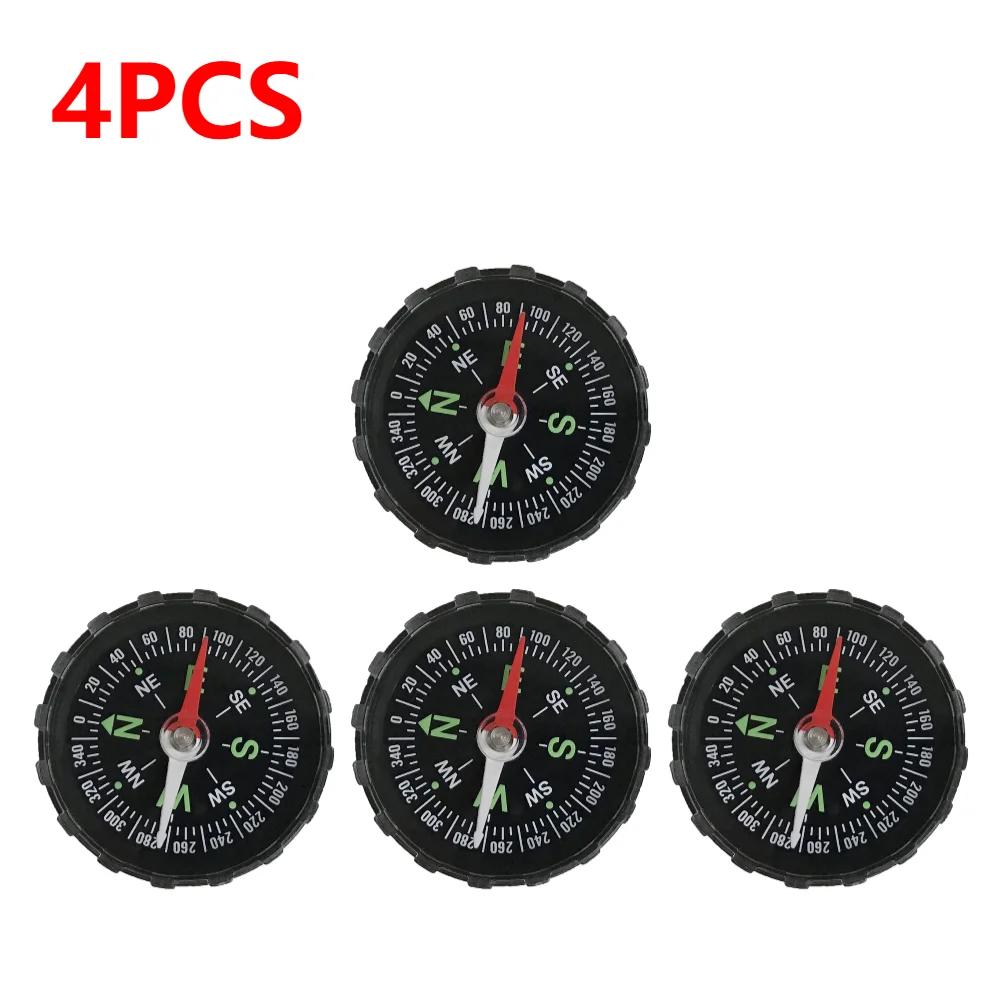1-10PCS Portable Mini Camping 45mm Outdoor Survival Compass Guider Navigation Button Design Pocket Compass Practical Guider