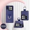 Full Coverage Foldable Phone Case Galaxy Z Flip With Shockproof Protection Ring Stand PU Leather