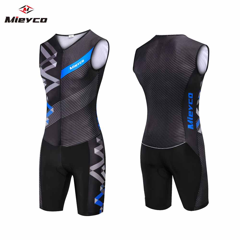 

Sleeveless Cycling Suit for Men, Jumpsuit, Jumpsuit for Triathlon, Summer Cycling Equipment Sets 4XL небо синє кольору
