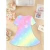 Girls' Sweet Princess Dress | Party and Everyday Wear, Lightweight Spring/Summer, Short Sleeve,