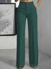 Women's 2026 High-Waisted Drapey Straight Suit Trousers