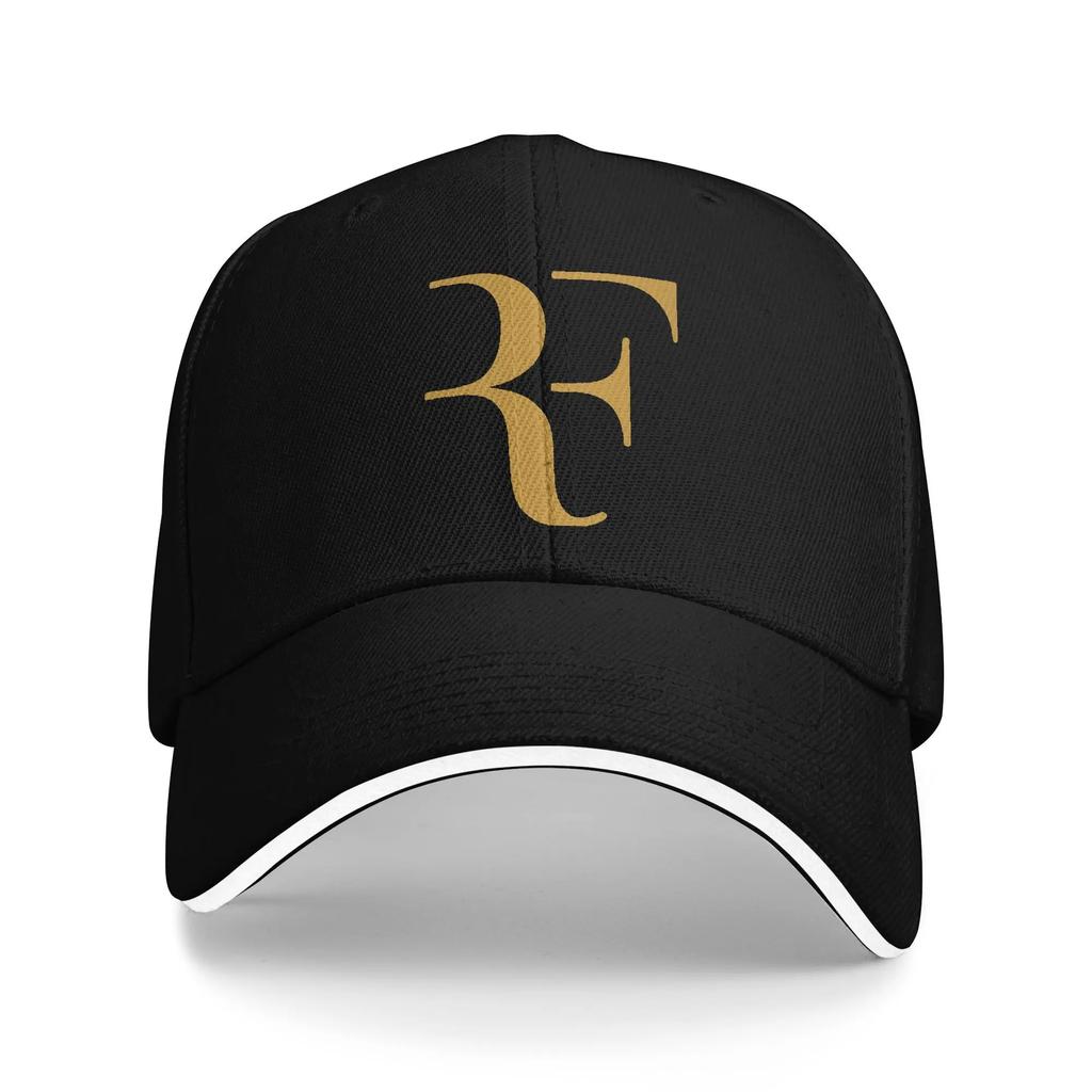 RF Roger Federer Trucker-Kappe Frühjahrs-Golfkappe Unisex 2024 Baseballkappe Lässiger Sonnenschutz für den Außenbereich