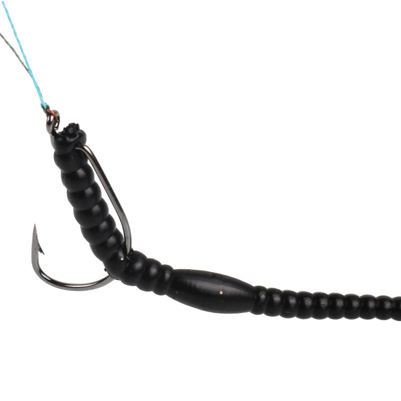 Appâts de pêche leurre filant vers en plastique PVC pour la pêche au saumon de bar de truite d'eau salée et d'eau douce