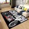 Retro Vintage Motorcycle Area Rug Large,Carpet Rug for Living Room Bedroom Sofa,Kitchen Bathroom Doormat Non-slip Floor Mat Gift