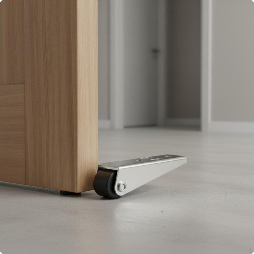 Sagging Door Support Roller Vertical Adjustment Silent Sliding LoadBearing Household