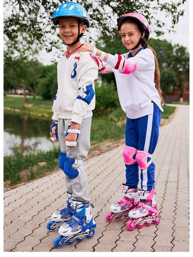 Children's Adjustable Flashing Roller Skates for Boys and Girls