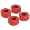 4pcs 5mm to 12mm Combiner Wheel Hub Hex Adapter Accessory for WPL D12 1 10 RC TrucksRed