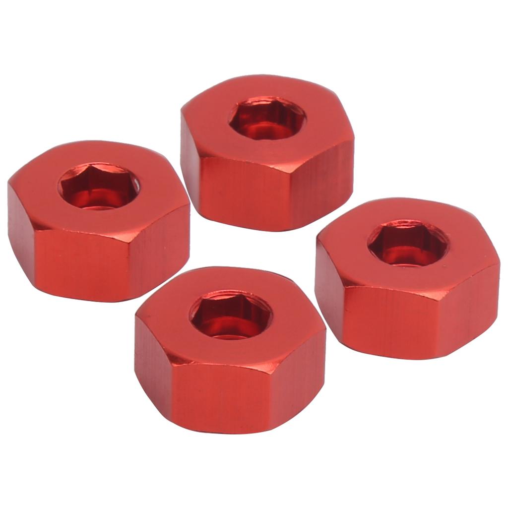 4pcs 5mm To 12mm Combiner Wheel Hub Hex Adapter Accessory for WPL D12 1 10 RC TrucksRed