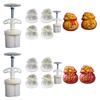Professional 50g 75g Mooncakes Maker Mould Set 2/4Pcs Effective Plastic Baking Utensils For Cakes Pastries And Snacks