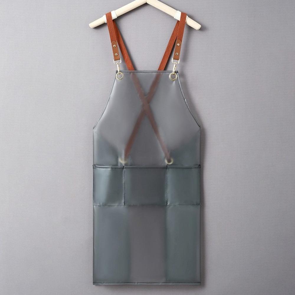 Transparente Kochschürzen Wasserdichte Malerschürze Modische Haushaltsschürze für Erwachsene