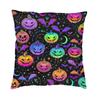M Witch In Black Square Pillowcover Home Decor Occult Witchy Magic Cushions Throw Pillow For Car Double-Sided Printing