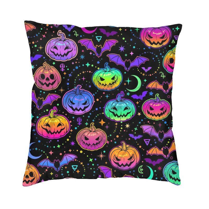 M Witch In Black Square Pillowcover Home Decor Occult Witchy Magic Cushions Throw Pillow For Car Double-Sided Printing