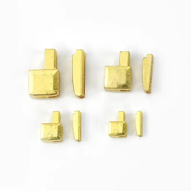 Meetee 20Sets 3# 5# 8# 10# Metal U Shape Zippers Stopper Zipper End Lock for Sewing Bag Clother Zips Repair Kit DIY Accessories