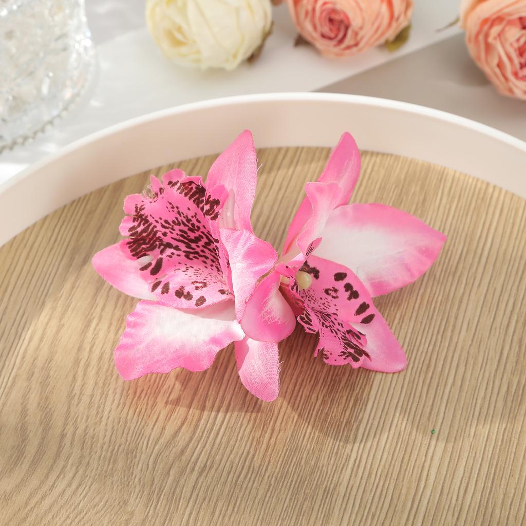 AWAYTR Bohemia Canna Blomster Små Hårklemmer Hawaii Brudeblomster Hårklemmer Hårnåler Spenne For Bryllup Hårtilbehør