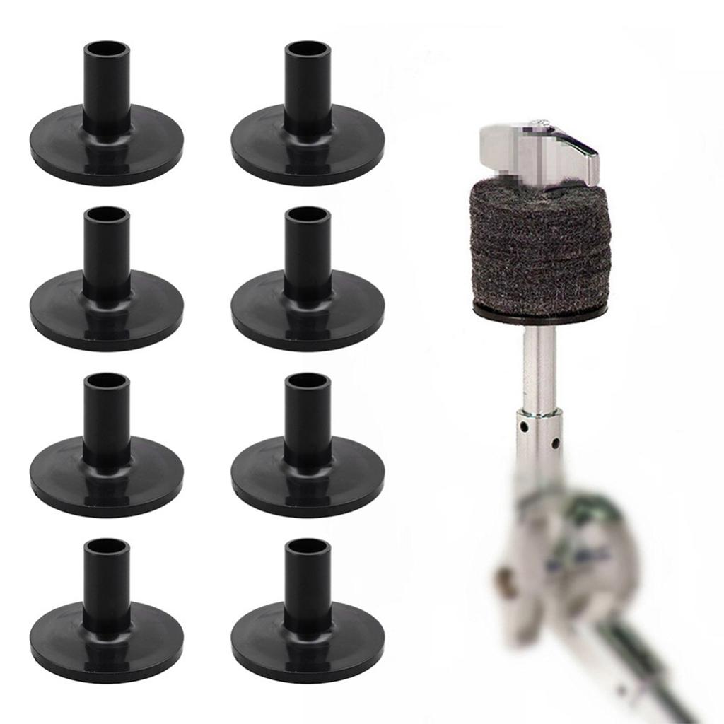 Lot De 8 Manchons En Plastique Noir Pour Support De Cymbale – Protection Feutre Pour Hi-Hat Batterie