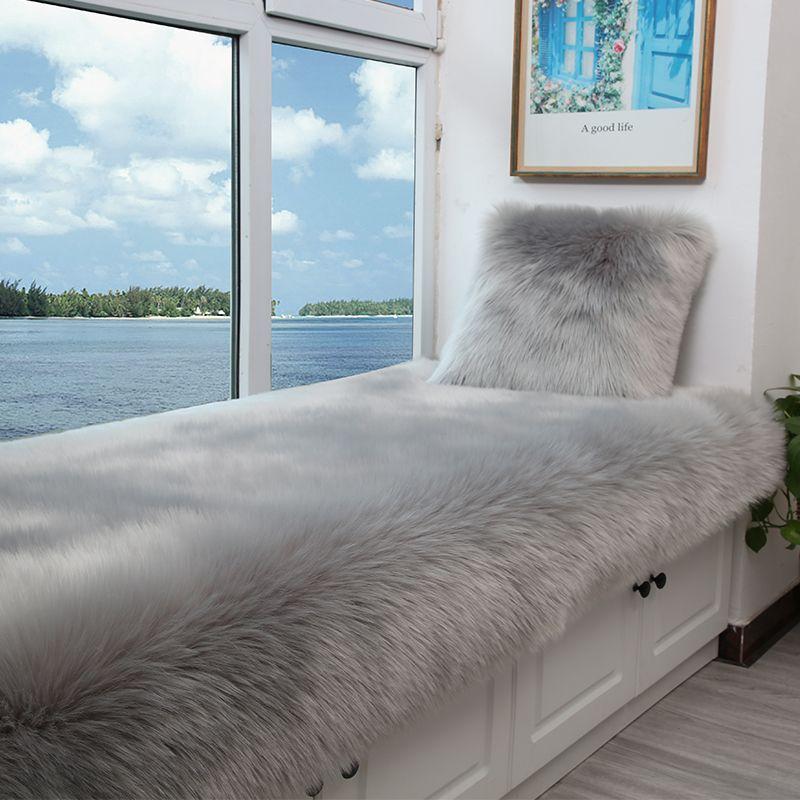 

Чистый знаменитый коврик для эркера, ковер, коврик для балкона, плюшевый 30x30cm серый