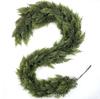 Christmas Cedar Vine Decoration: Soft Rubber Touch Pine Leaves for Wall Hanging