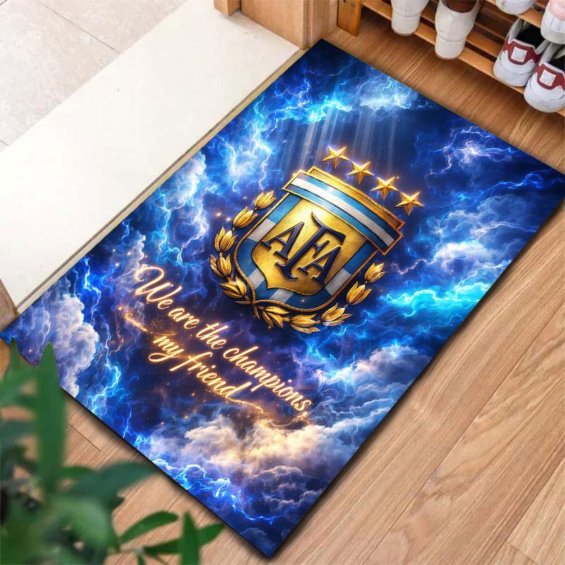 Argentina National Football Team Carpet Rug for Living Room Bedroom Home Sofa Decoration,Kids play Non-slip Floor Mat