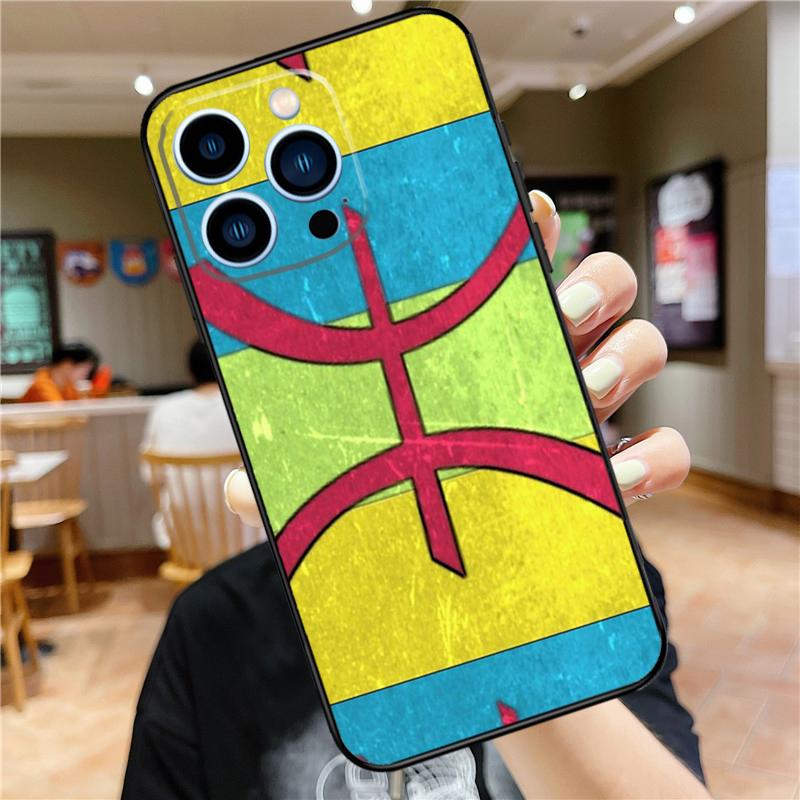 Amazigh Symbol Berber Academy Case For iPhone 17 Pro Max 16 15 14 11 12 13 Mini Plus 16e 17 Air Bumper Cover Accessories