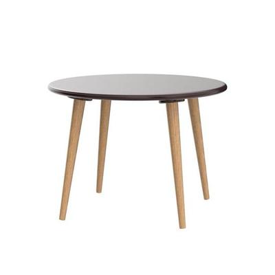 Round Coffee Table 60.96cm Diameter Modern Tea Table Furniture Wooden 4 Legs  Table