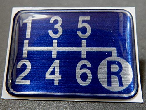 Tuningfan Shift Pattern Emblem Blue Lower Right R for 6