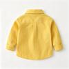 Boys Long Sleeve Color Korean Casual Shirt