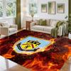 Burnley Football Design Crystal Velvet Rug Soft Decorative Mat for Bedroom Entrance