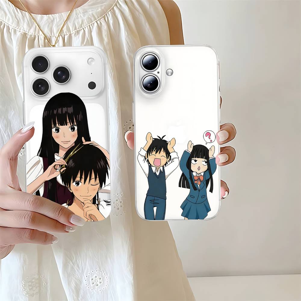 Cute K-Kimi Ni Todoke Phone Case Soft Transparent Case For IPhone 17 16 15 14 13 12 11 Pro Max Mini Plus Cover Case
