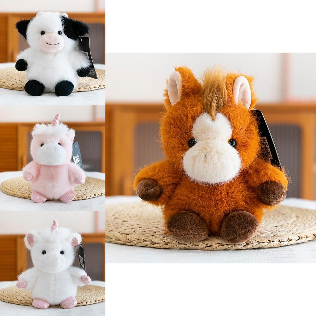 Plush Animal Stress Toy With Pp Cotton Filling For Office Desk Decor And Relaxation