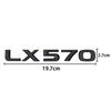 For Lexus LX470 LX570 Logo IS300 ES250 ES350 IS250 CT200H GS350 NX200T Car Rear Trunk Emblem Badge Sticker Auto Accessories ABS