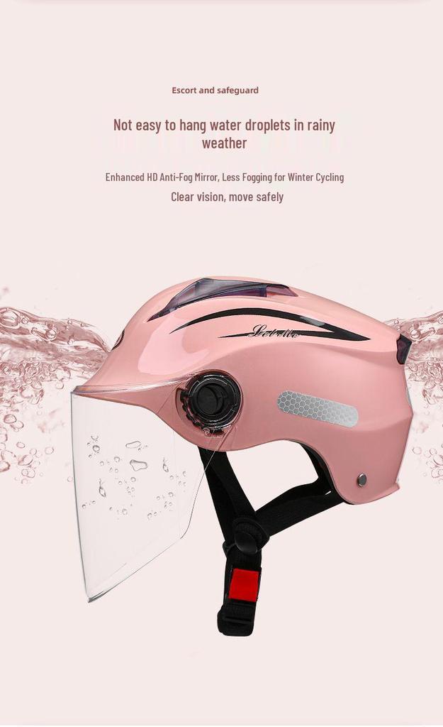 3C Certified Summer Motorcycle Helmet with UV Protection for Men & Women