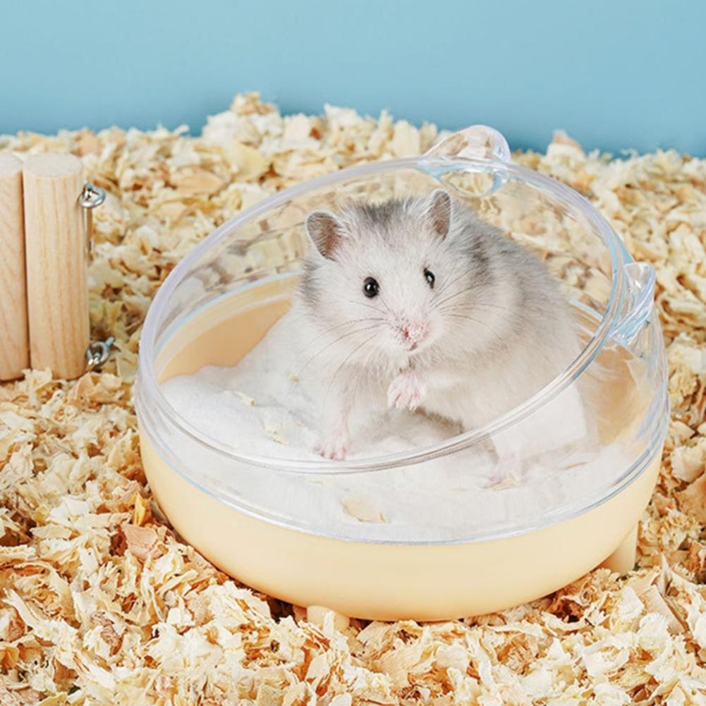Hamster Transparent Bathing Tub Detachable Anti-splash Large Space Bathroom Sand Nest Pet Supplies
