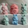Bunny Series Fondant Epoxy Molds Manual Candle Aromath Soap Molds for Decor