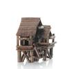 Aquarium Micro Landscaping Ornaments Ceramic House Thatched Hut Bamboo Building Fish Tank Decoration