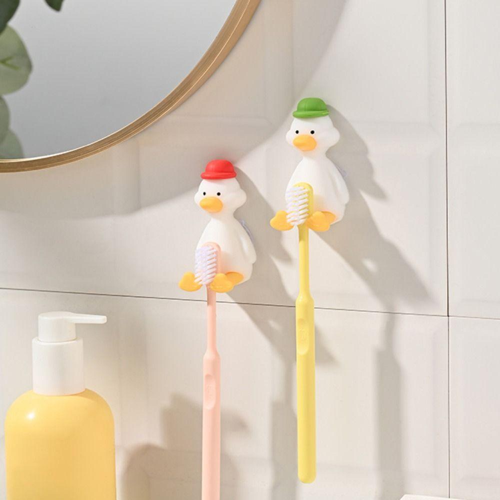 Cute Toothbrush Stand 3D Storage Rack Creativity Duck Toothbrush Holder