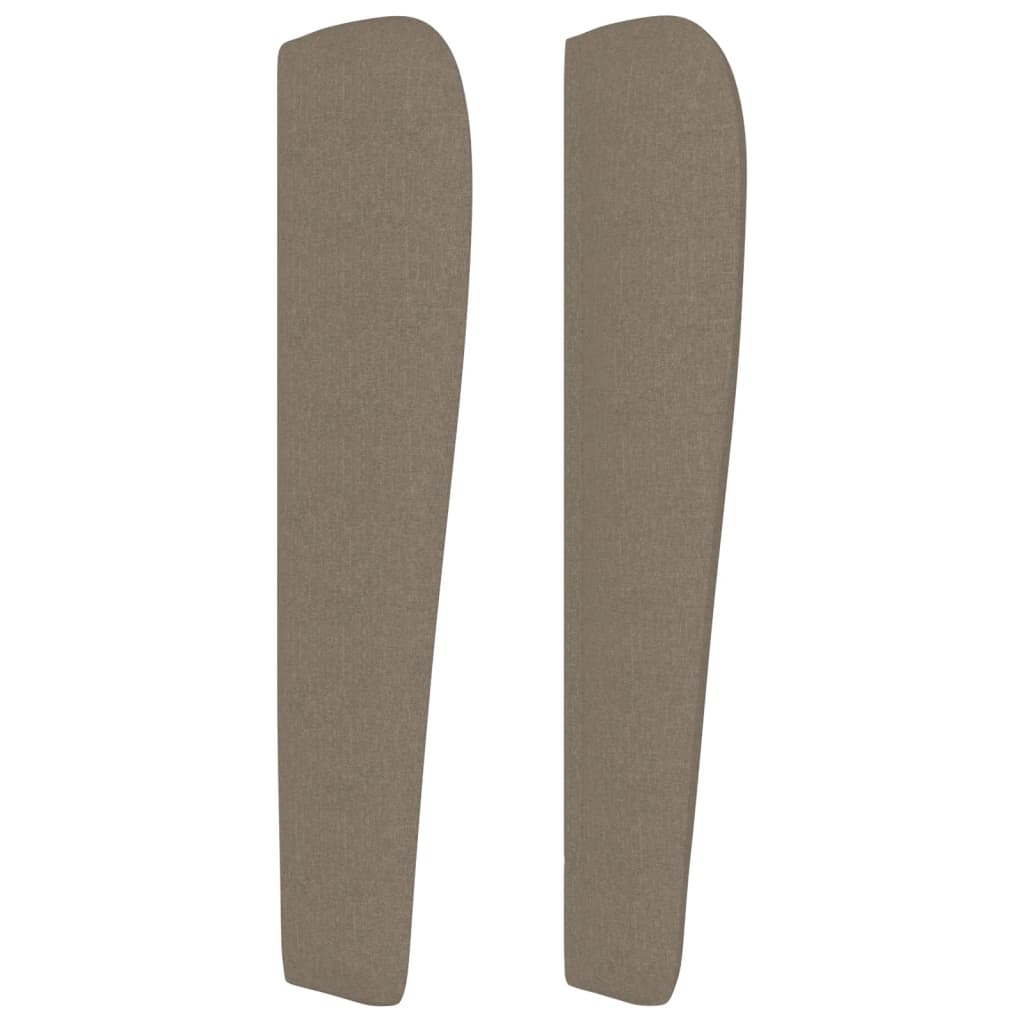 Vidaxl Zagłówek Uszak, Taupe, 183X23X118/128 Cm, Tkanina