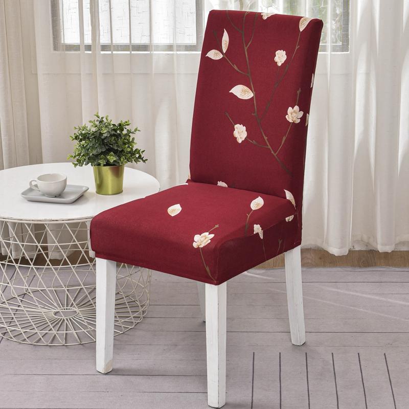 New Colors Chair Covers Floral Modern Slipcover For Dinning Room Wedding Stretch Elastic Furniture Protector