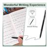 PATIKIL 12 Pcs Gel Pens, 0.5mm Medium Point, Smooth Black Ink Rollerball Pens for Home, Office, Writing, Notes, Journaling, Business - Style 9