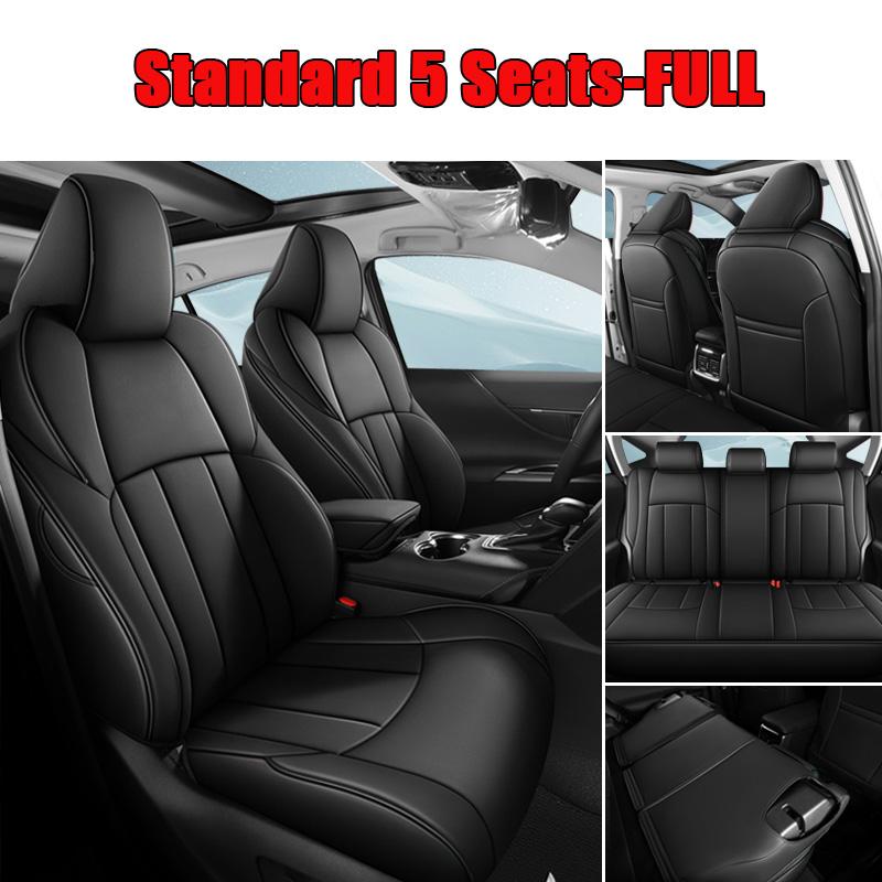Full Coverage Custom Full Set Car Seat Cover for Toyota Venza 2025-2025 interior Decoration Waterproof Leatherette Accessories