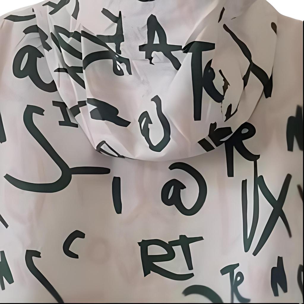 FILA Logo All Over Print Hooded Zip Jacket Women jackets White A11W210701F-ZA