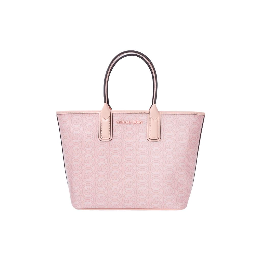 New MICHAEL KORS Leather Tote Bag, Shopping Bag, Handbag Small Women's Pastel Pink 35H1T2JT1C-POWDER-BLUSH