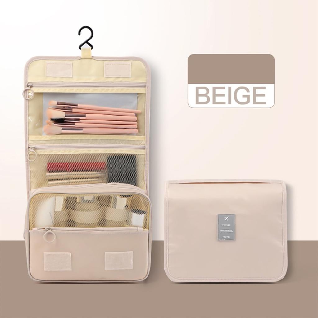 Hanging Toiletry Bag - Large Cosmetic Makeup Travel Organizer For Men & Women With Sturdy Hook