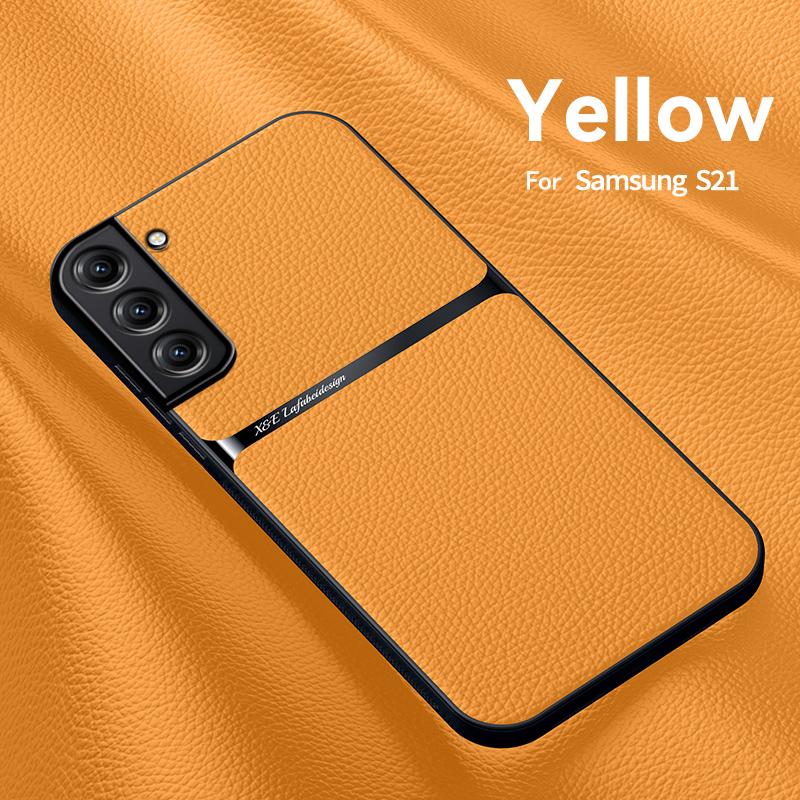 Luxury Magnetic Leather Solid Color Phone Case For Samsung Galaxy A54 A52 A53 A25 A34 A52S M34 S21 Shockproof Back Cover