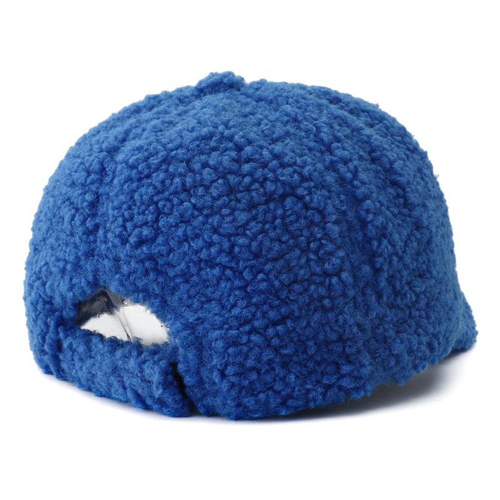New Solid Color Artificial Lamb Wool Baseball Cap Plush Snapback Hat Autumn Winter Keep Warm Dad Hats For Women Men Sunshade