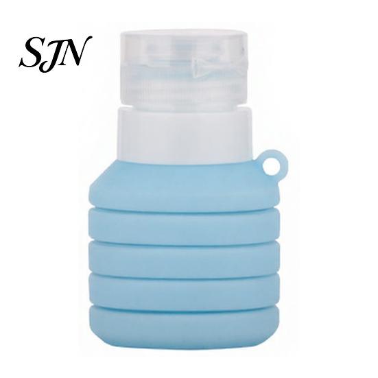 Leak Proof Travel Containers 50/110ML Collapsible Silicone Bottle for Toiletries, Compact Lotion Size Container, Foldable Refillable Shampoo