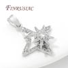 Fashion Crystal Zircon Charms For Necklace 18K Gold Plated Star/Flowers Pendants Accessories DIY Jewelry Making Supplies