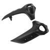 Pair of Front Nose Side Headlight Fairing Black Head Lamp Panel Fairing Replacement for FZ6 FZ‑6N 2004 to 2009