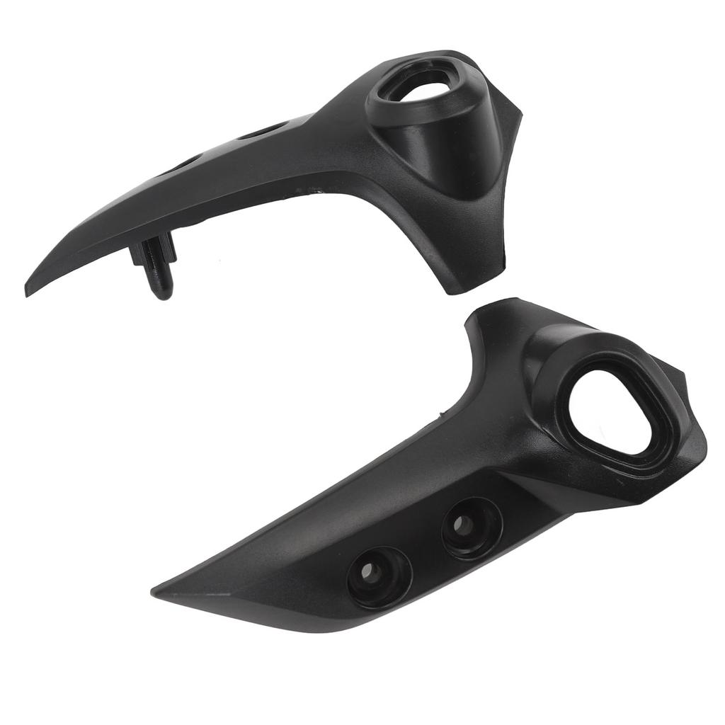 Pair of Front Nose Side Headlight Fairing Black Head Lamp Panel Fairing Replacement for FZ6 FZ‑6N 2004 to 2009